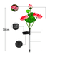 thumbnail image 4 of Juego de 2 faroles solares de jardín para exterior con luces solares de loto multicolor para decoración de jardín y patio (rosa y blanco), 4 of 5