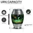 thumbnail image 2 of Yatskia Green Snake at Forest Small Cremation Keepsake Urns for Human Ashes Adult Male and Female, Mini Memorial Burial Urn for Ashes Adult Dad, (Monar Pack of 1, 3 Inch), 2 of 8