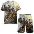 thumbnail image 1 of Kids Transformers Short Sleeve T-Shirt And Shorts Outfit Set Athletic Mesh Shorts Set for Boys, 1 of 7