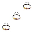 thumbnail image 1 of Ruiboury Solar Systems Bracelet Men Women Handmade Adjustable Replacement Easy Matching Bangle Jewelry Ornament Birthday Gift Type 3 3PCS, 1 of 1