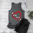 thumbnail image 4 of ALLLIST Womens Tops Clearance Gray Sleeveless Scoop Neck Floral Tank Tops Womens Tank Tops L, 4 of 6