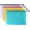 Colorful, variant on 6 Pack Mesh Zipper Pouch Bags, Waterproof Zipper Pouch A4 Size, White | File Bags for Organization School Office Supplies Travel Storage Bags
