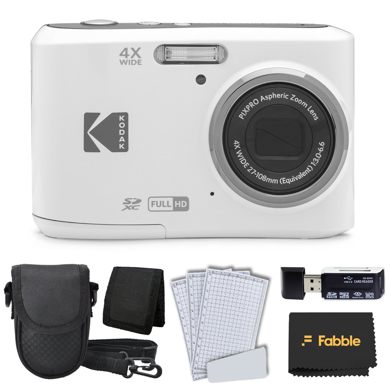 ＆Ｋ Kodak Pixpro FZ45 Camera (Black) + Extra Battery +Tripod + Case