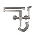 thumbnail image 6 of 100%Solid Brass Deck Mounted With Spray Gun Double-Jointed Pot Filler Kitchen Sink Faucet Cold OR Heat Water Tap ,Easy to Install, 6 of 6