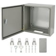thumbnail image 1 of Garvee Electrical Box, 24 x 16 x 10" Weatherproof Junction Box with Sturdy Steel & Fire-Proof, Nema 4X Electrical Enclosure Box Ipx6 Waterproof & Dustproof, Project Box with Lock & Mounting Plate, 1 of 5
