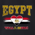 thumbnail image 3 of Wild Bobby Egypt Flag Heart Yalla Misr Graphic | Women's Novelty T-Shirt | Soccer Football Fan Game Day Gift for Her Women Slim Fit Junior Tee, 3 of 5