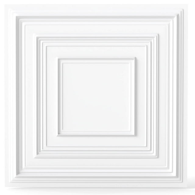 Costway Drop Ceiling Tiles 2 ft x 2ft with 3DmPatterns, 24-Pack Tiles Up to 96 Sq.ft.