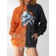 thumbnail image 2 of TRKIYQC Sudadera con Capucha de Manga Larga para Mujer, Color de Contraste Cráneo Impreso Patchwork Sombrero con cordón Suéter de Ajuste Suelto, Tops Casuales de Estilo de Calle TRKIYQC moda, 2 of 9