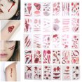 thumbnail image 4 of Etiqueta Engomada Del Maquillaje Del Zombi, Herida Temporal Segura Para El Partido Para El Cosplay ANGGREK Otros, 4 of 8