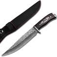 thumbnail image 3 of Plys Fixed Blade Hunting Knife with Sheath, Full Tang Survival Camping Knife with Wood Handle & Clip Point for Men Bushcraft, 3 of 8
