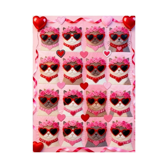 Valentine's Day Animal Themed Cozy Flannel Throw Blanket For Couples Cuddling Soft Warm Super Warm Blankets for Winter Soft Blanket for Adults Cute Fall Blanket Heating Blanket Throw Weight Blanket