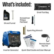Westinghouse 5000 Peak Watt RV Ready, Gas Powered Portable Inverter Generator with Electric Start