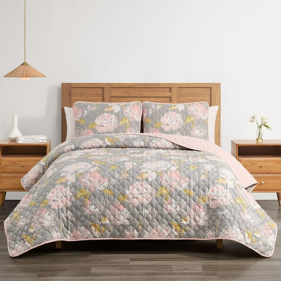 Highline Bedding Co Bloom Quilt Set King - 3 Piece