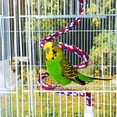 thumbnail image 4 of Miangastore Cotton Rope Bird Swing Perch Multi Color Parrot Enthusiasts Playtime 1Set, 4 of 8