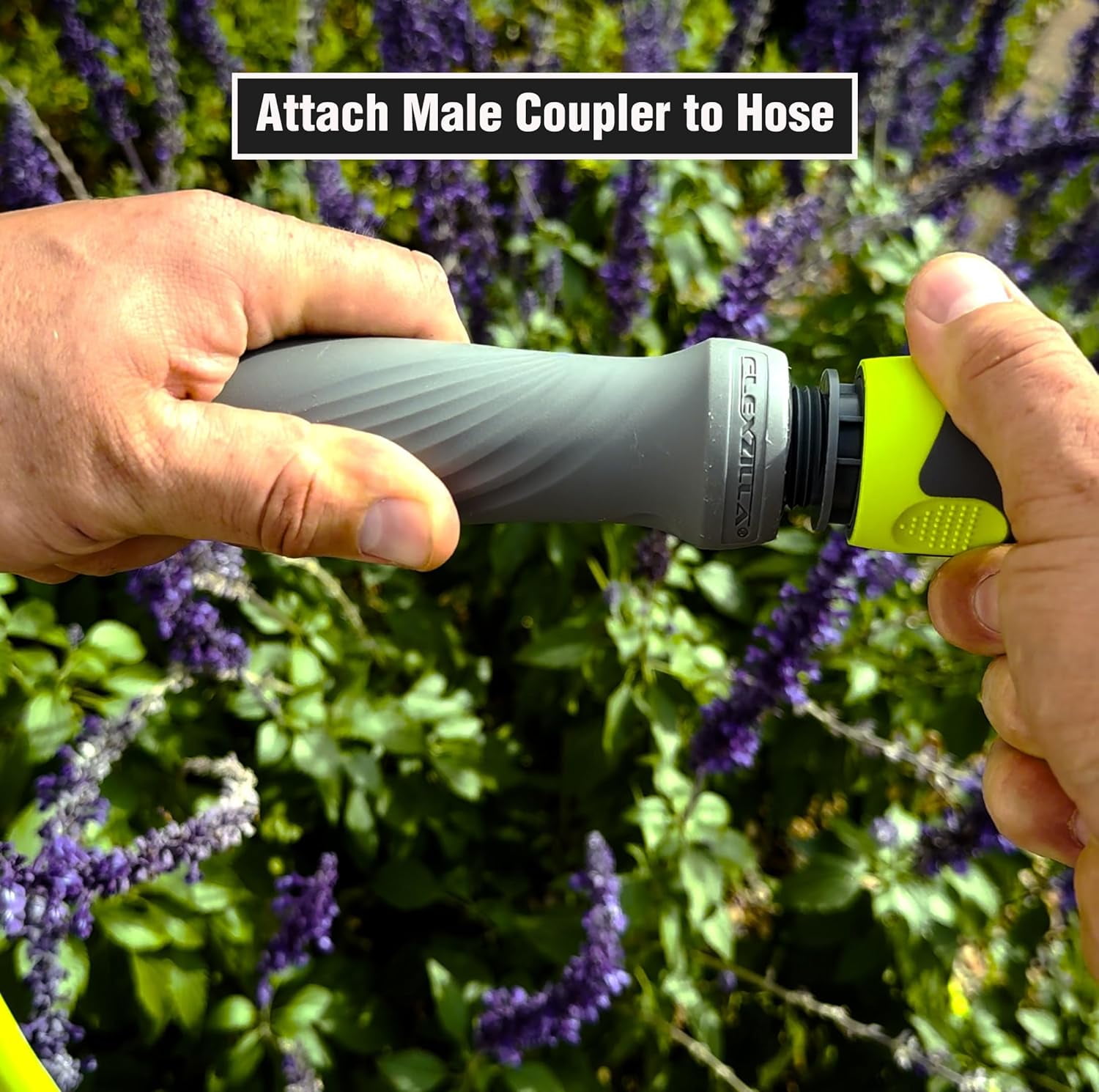 Flexzilla HFZGAK11 Garden Hose Quick-Connect Fittings, 2-Piece Coupler & Plug Kit, ZillaGreen