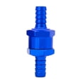 thumbnail image 2 of Aluminum Alloy One-Way Check Valve 10mm, Blue Non-Return Backflow Preventer for Water Oil Gas, Double-Insert, 1 Pack, 2 of 5