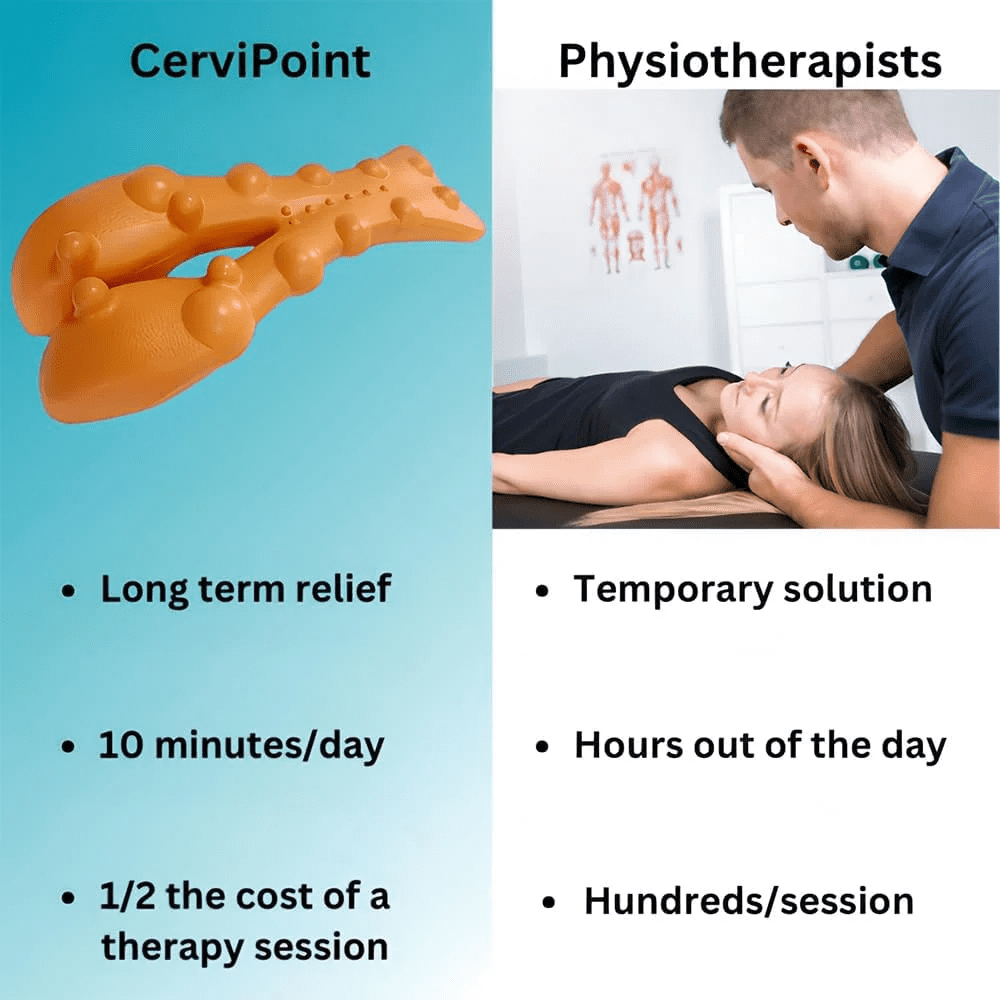 Cervipoint Trigger Point Massager - Occipital Release Tool, Neck Release Pressure Point Massage from Head to Shoulder Blade (Black)