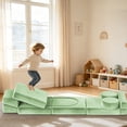 thumbnail image 2 of 12PCS Modular Kids Play Couch, Toddler Sofa, Children Creative Convertible Foam Sofa Living Room Sectional Couch for Boys Girls 3-8, Green, 2 of 8