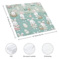 thumbnail image 3 of WYYP Bunnies Easter Eggs Pastel Colors Cloth Napkins for Farmhouse Party Dining Table Decor 4 PCS, 3 of 7