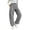 Black#pants for women#2, variant on Women Gingham Plaid Pants Barrel Casual Wide Leg Pants Elastic Button Waist Lounge Bottoms Loose Fit Comfortable Pajama Pants Blue S
