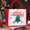 thumbnail image 5 of FastXmas Christmas Gift Bags with Handles,Non-woven Christmas Theme Treat Bags,Small Reusable Holiday Tote Bag with Santa Claus Print Bag for Gifts Wrapping,Xmas,Party Birthday Supplies(9x10.2Inch), 5 of 5