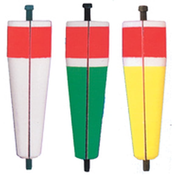 Comal Unweighted Slotted Popping Fishing Float, Red/White
