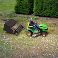 thumbnail image 5 of Dextrus 48" Tow Behind Lawn Sweeper Leaf Collector Sweeper for Lawn Grass Sweeper Hopper Garden, 5 of 8