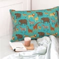thumbnail image 4 of Cauagu Cute Animals Print Pillow Covers with Envelope Closure,1PC Pillow Cases Decorative Pillow Case for Bed & Couch, Pillows Not Included-14"x20", 4 of 6