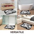 thumbnail image 2 of 1pc Skulls with Smoke Absorbent Non-Slip Bathroom Thickened Flannel Rug Decor,Soft,Quick Drying,Suitable For Indoor/outdoor Use,Bathrooms,Bedrooms,Kitchens,Terrace,Laundry Rooms,16"x24", 2 of 9
