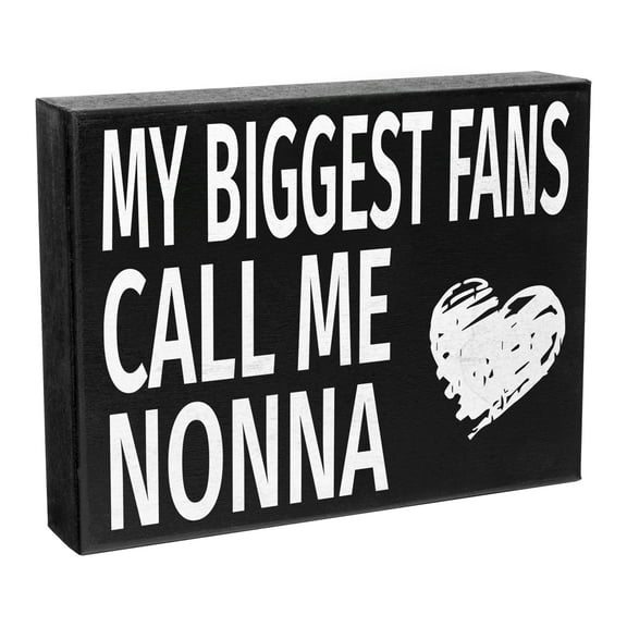 JennyGems My Biggest Fans Call Me Nonna Sign Wood Sign, Gifts for Nonna, Wall Hanging Decor, Nonna Gifts, Shelf Accents, Made in USA