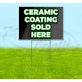 thumbnail image 1 of Ceramic Coating Sold Here (18" x 24") Yard Sign, Includes Metal Step Stake, 1 of 6