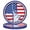 BLUE A, variant on 10pc American Flag Patriotic Dinner Plates – Disposable Dessert Paper Plates for Veterans Day 4th of July Decor
