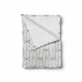 thumbnail image 2 of Cat Lover Soft Flannel Fleece Blanket, Vertical Stripes with Doodle Hearts Hipster Cats Hand Drawn Design, Cozy Plush for Indoor and Outdoor Use, 70" x 90", Pale Grey Rose and White, by Ambesonne, 2 of 6