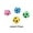 Pink, variant on 4 Pack Pet Toys Small Foam Colorful Cat Toys Gifts for Cats Dogs Throwing Toys
