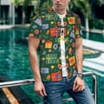 thumbnail image 6 of Lsque Christmas Gift Pattern Mens Polo Golf Shirts Funny Graphics Shorts Sleeve Button Shirts Baseball T-shirt-Medium, 6 of 7