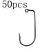 thumbnail image 2 of 50 piezas 9147 Anzuelos de Pesca de Acero con Alto Contenido de Carbono Negros de 90 Grados Aberdeen Offset Jig Anzuelos de Pesca Tamaño 8# a 4/0#, 2 of 5