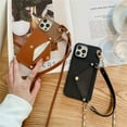 thumbnail image 2 of Compatible with iPhone 14 Pro Max Case with Wallet Card Holder Crossbody Neck Strap Lanyard Handbag Fashion Luxury Protection Shockproof Cover for Women Girls Black, 2 of 9