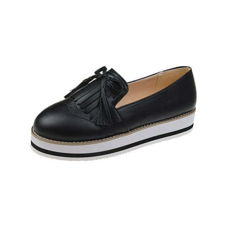 

Aueoeo Tassel Women s Casual Shoes Sleeve Slip-on Flat Women s Shoes