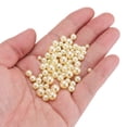 thumbnail image 3 of Uxcell 800 Pcs Perlas de imitación para manualidades 0.12''-0.31'' Perlas redondas ABS sin agujero para relleno de jarrones Amarillo Claro, 3 of 6