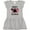 AC-Heather Grey, variant on Inktastic Valentine's Day Papa's Lovebug Girls Toddler Dress