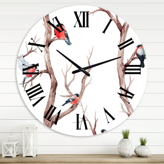 Designart 1 in Quartz Traditional Wall Clock
