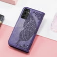 thumbnail image 6 of Designed for Galaxy A14 5G Phone Case Wallet,Women Flip Folio Cover with Credit Card Holders Butterfly Embossed PU Leather Kickstand Wrist Strap Purse Case for Samsung A14 5G 6.6 inch (Purple), 6 of 14