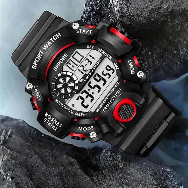 Coreano Hombres Adolescente Reloj Estudiante Impermeable Despertador De La Escuela Media Noche Fresca Multifuncional Electrónico Para Niños Gao Jiahui unisex