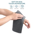 thumbnail image 3 of Casa Platino Washcloths 6 Pack, Premium 100% Cotton Washcloths Highly Absorbent Wash Cloths for Bathroom - Cool grey, 3 of 7