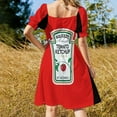 thumbnail image 4 of Funny Ketchup Label Sleeveless Dress Dress for pregnant women party dresses woman, 4 of 6
