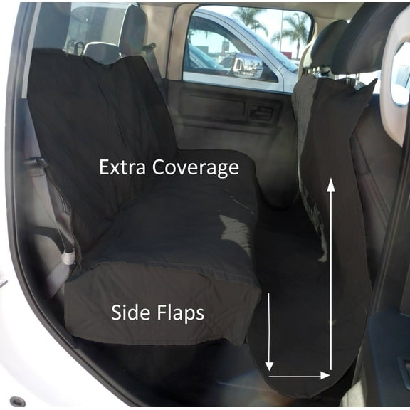 Deluxe Padded Dog Car Seat Cover X-Large, Black, 62"x 94"