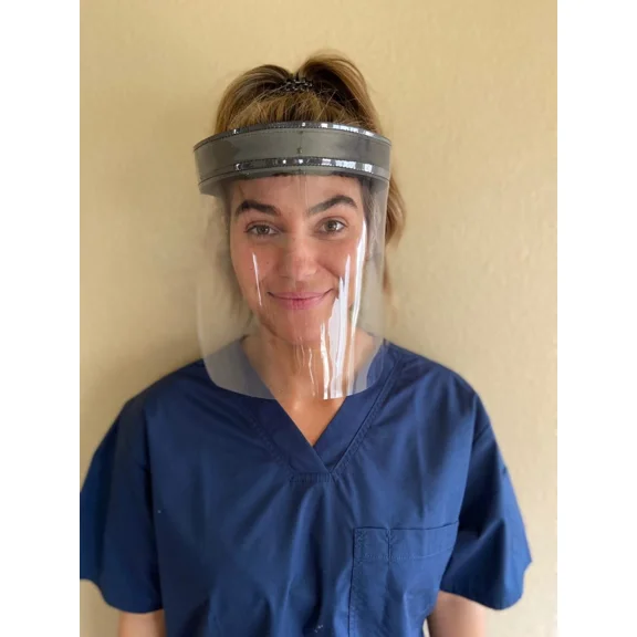 Protective Face Shield - Premium, Reusable, High-Quality, Flexible, Clear Vinyl