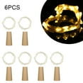 thumbnail image 1 of Labymos 4.5V 1.2W 2Meters 20 LED Copper Wire Fairy String Light 6 Pack Warm White, 1 of 8