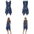 thumbnail image 3 of Whosucclay Jellyfish Coral Print Matching Hawaiian Outfits for Couples, Women's Casual Summer Sleeveless Crewneck Dress with Pockets Men's Hawaiian Button Down Aloha Shirt, S, 3 of 7