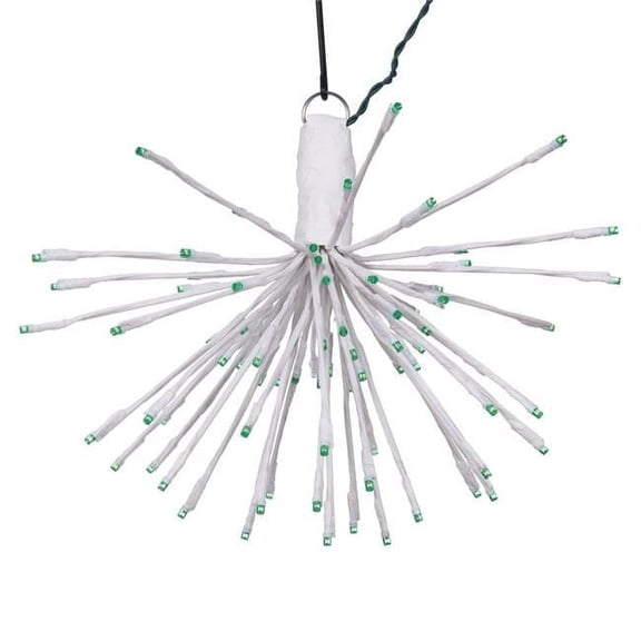 Vickerman X21W084 16 x 14 in. 80 Starburst LED Wide Angle Light, White & Green